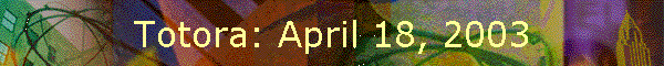 Totora: April 18, 2003